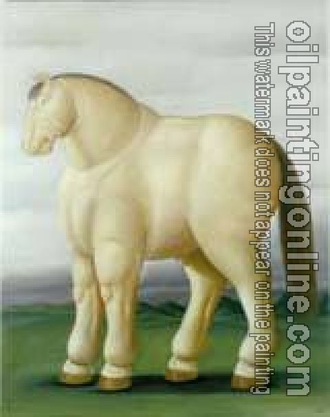 Botero, Fernando - Abstract oil painting.